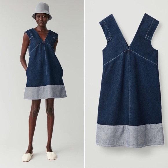 COS Denim A-line Dress - Picture 1 of 7